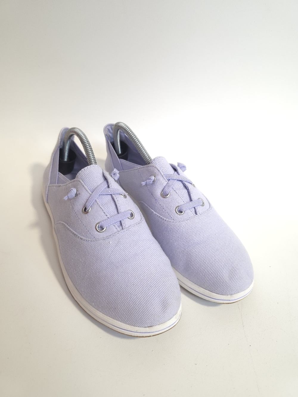Clarks Womens Breeze Ave Shoes Lavender Canvas Comfort Sneakers Size 8M